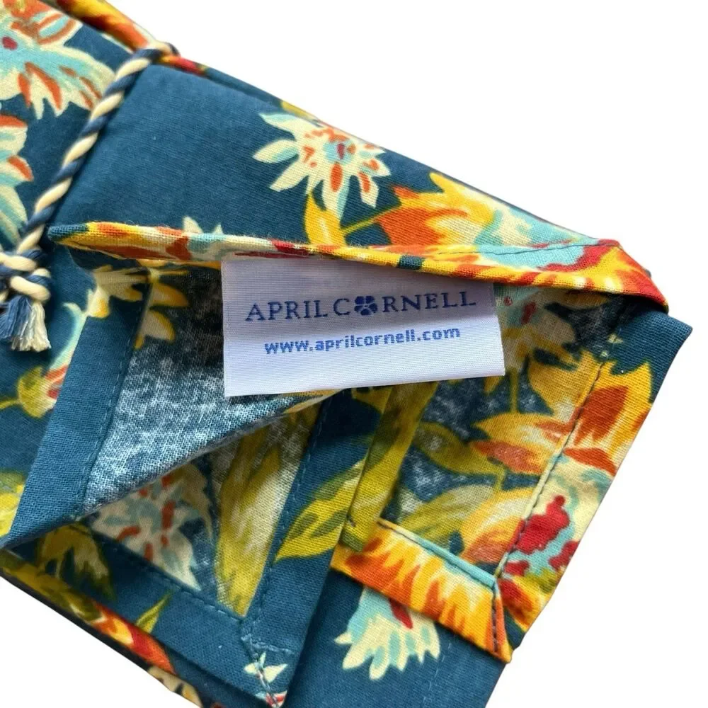 April Cornell Marguerite Floral Tablecloth 60x102 Colorful 12 Napkins 13 PC NEW